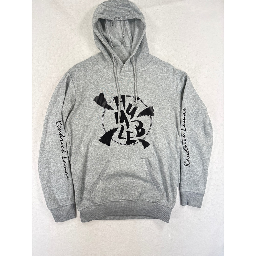 Kendrick Lamar Humble Damn Graphic Hoodie Gray Mens Small Hip Hop Streetwear